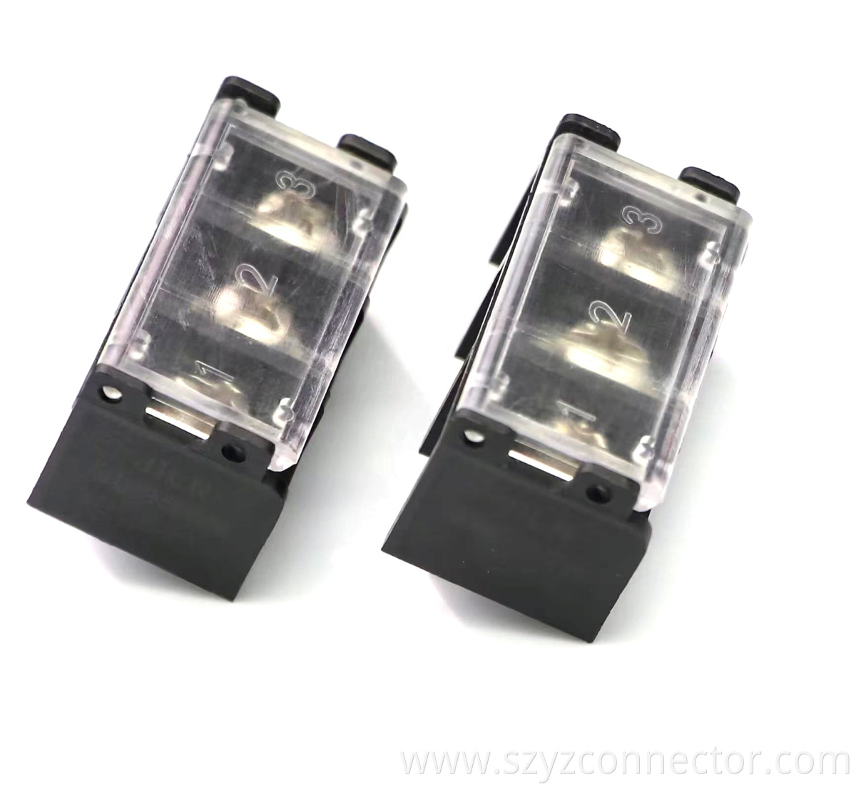 9.5mm Pitch Barrier Terminal Blocks Black 3P